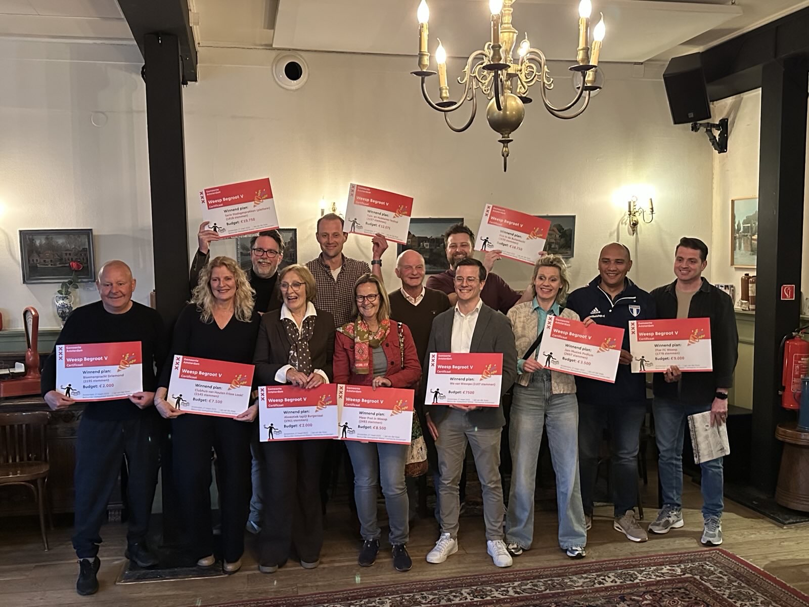 Uitreiking Weesp Begroot